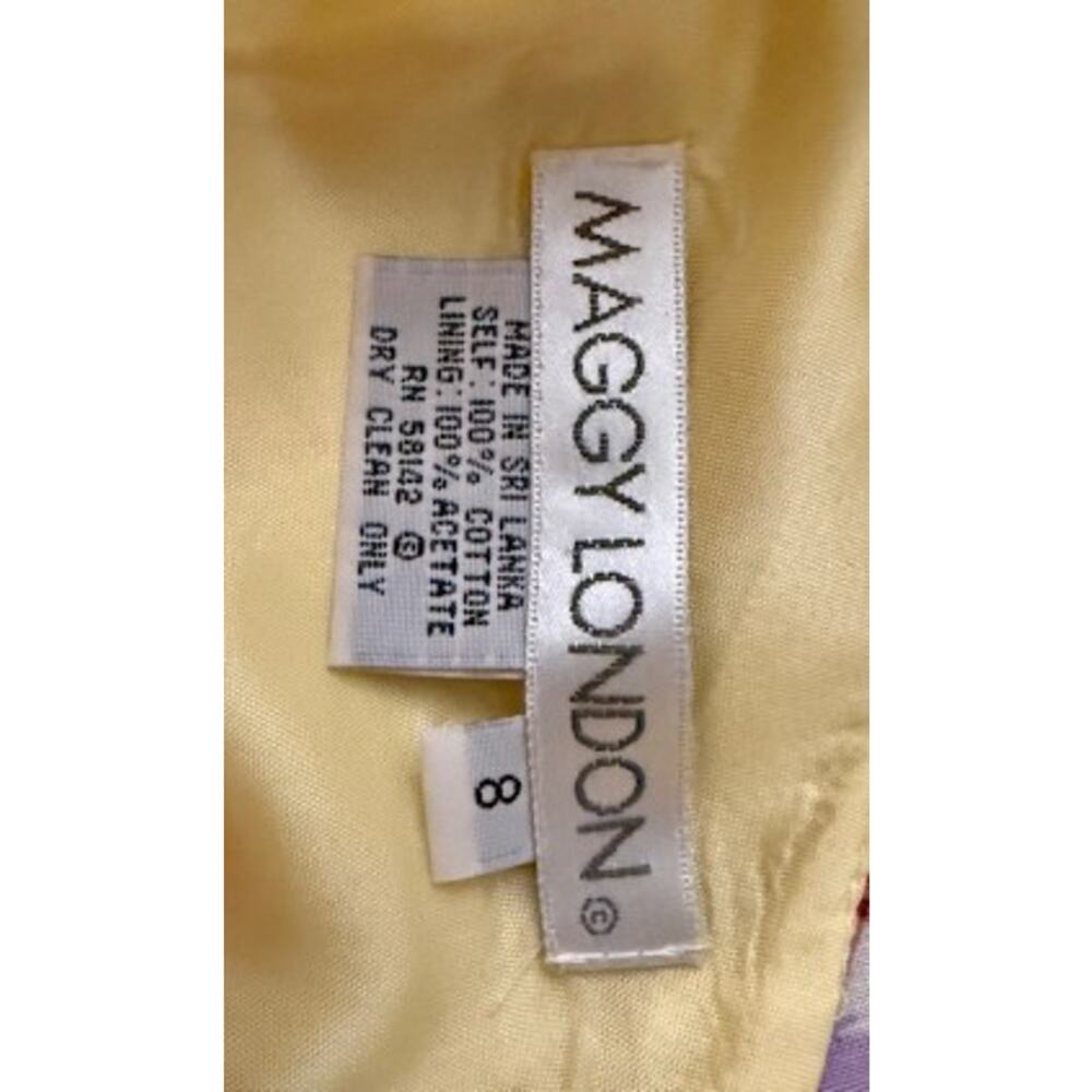 Vintage Maggy London Floral Slip Dress Cottagecore Midi Dress Size 8 - Picture 6 of 11